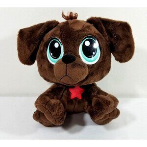 Little Tikes Rescue Tails Brown Puppy Dog Plush Stuffed Animal Blue Eyes 9" 2021